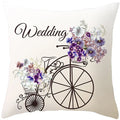 Axyaa Valentine's Day Parchment Pillow Set for Home Sofa, Square Pillowcase