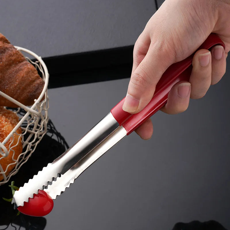 Axyaa Stainless Steel Food Clip Tweezer for Grilling and Buffet