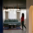 Axyaa Minimalist Marble Pendant Light for Living & Dining Room