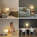 Axyaa Grey Touch Desk Lamp, Dimmable Bedside Light, Rechargeable LED for Bedroom Office
