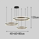 Axyaa Modern Dining Room Pendant Light LED Chandelier Ceiling Lamp Fixture