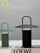 Axyaa Portable Hand-held Table Lamp Touch Dimming Switch Black/Green USB Charging