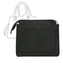 Axyaa Nylon Makeup Storage Pocket Bag for Women's Handbag Bottom Shaper