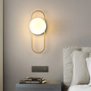 Axyaa Modern Glass Wall Sconce Bedside Lamp for Bedroom, Living Room & Staircase