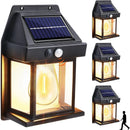 Axyaa Solar Wall Lamp: Waterproof Tungsten Filament Induction Light for Garden
