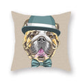 Axyaa Cartoon Animal Print Polyester Pillow Cover for Home Decor
