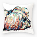 Axyaa Dog Yorkie Pug Cute Pillowcase Sofa Bedroom Decoration