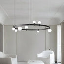 Axyaa Glass Ball LED Chandelier for Home Lighting Décor