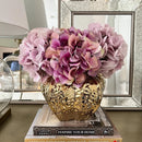 Axyaa Platinum Ceramic Vase: Simple Hammer Pattern, Light Luxury Decor, High-End Design