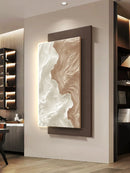 Axyaa Abstract Black White LED Mural Entrance Wall Lamp