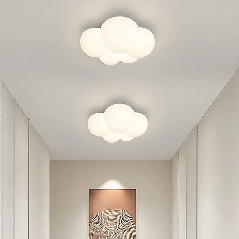 Axyaa White Cloud Modern Wall Light for Bedroom, Living Room, Study, and Hallway