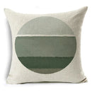 Axyaa Green Floral Pattern Cushion Cover for Home Sofa Car Decor