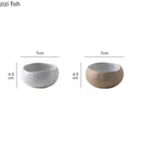 Axyaa Ceramic Sea Urchin Dessert Bowl Set - Stylish Tableware for Soups, Steamed Eggs, Snacks