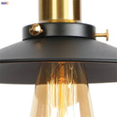 Axyaa Gold Industrial Wall Lamp with Pull Chain Switch and LED Lighting