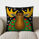 Axyaa Floral Holly Berries Throw Pillow Cover for Sofa, Bedroom, Car