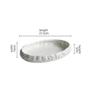 Axyaa Rock Ceramic Main Dish Plate: Creative Pure White Tableware