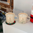Axyaa 2024 Christmas Tree Ceramic Mug 10oz Couple Cup Water Cup Gift Cup