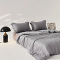 Axyaa Mulberry Silk Duvet Cover, Ultra Soft Quilt, King Size Bedding with Zipper