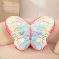Axyaa High-Elastic Velvet Butterfly Alien Girl Style Sofa Pillow for Living Room