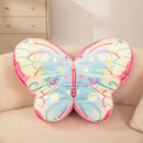 Axyaa High-Elastic Velvet Butterfly Alien Girl Style Sofa Pillow for Living Room