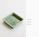 Axyaa Celadon Relief Fruit Nut Jewelry Plate - Elegant Ceramic Snack Dish