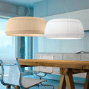 Axyaa Pleated Fabric E27 LED Pendant Lights: Minimalist Nordic Chandelier for Indoor Living Room Lighting