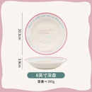 Axyaa Ceramic Letter Dining Plate Blogger Style Beautiful Dish Breakfast Plate