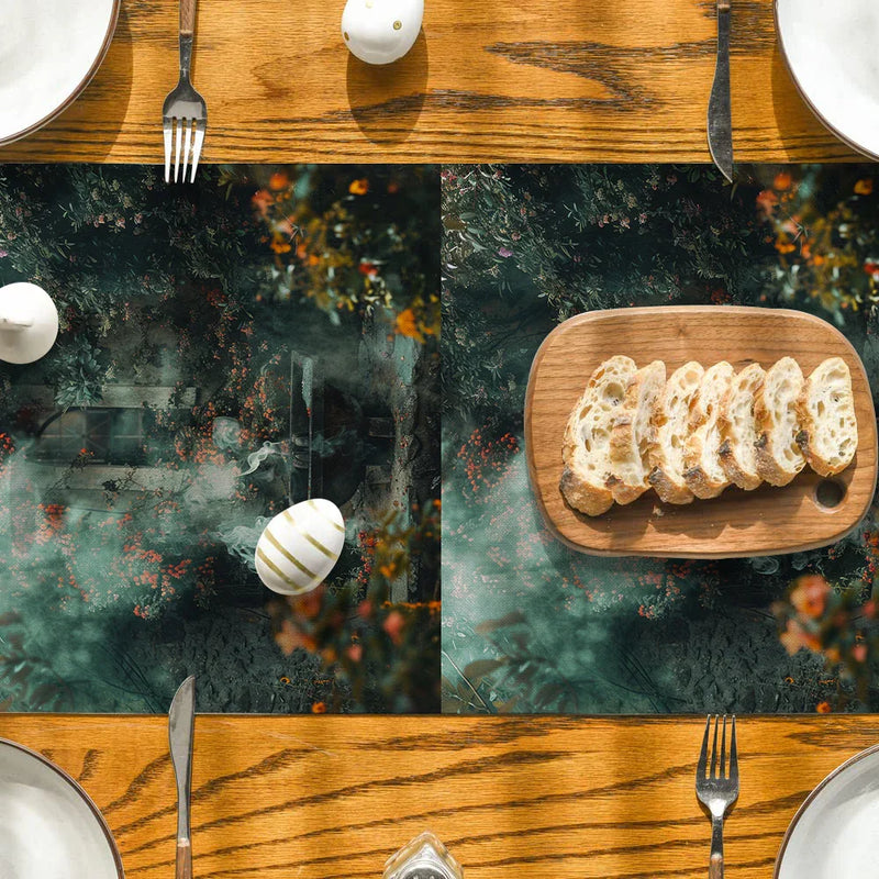 Axyaa Floral Table Runner for Kitchen Dining Home Decor