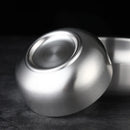 Axyaa Double-layer Stainless Steel Soup Bowl, Korean Noodle Rice Bowls Set