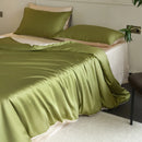 Axyaa Mulberry Silk Comforter Cover - Solid Color Quilt Cover with Zipper Closure