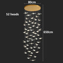 Axyaa Modern LED Pendant Chandelier for Staircase & Living Room Decor
