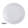 Axyaa White Paper Plate Set - Nordic Minimalist Tableware for DIY Birthday Party