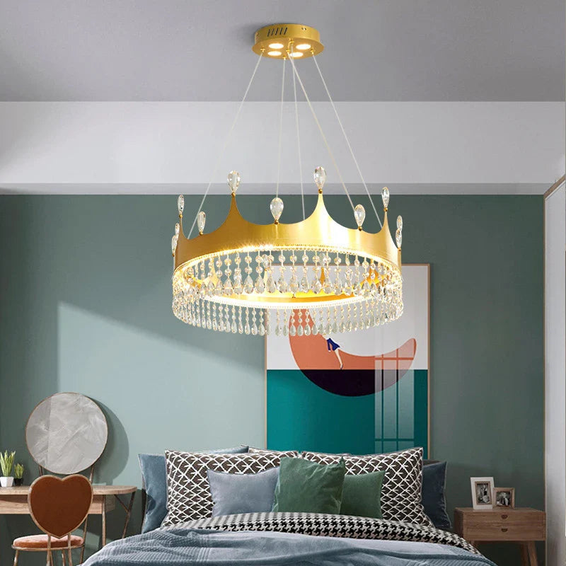 Axyaa Nordic Princess Crystal Chandelier for Home Lighting