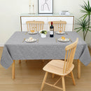 Axyaa Jacquard Dyeing Rectangle Tablecloth - Stain-Resistant Polyester for Home and Events