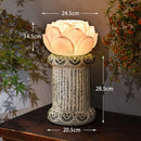 LED Lotus Desk Lamp by Axyaa - Creative Resin Shade for Home, Office, and Hospitality
