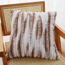 Axyaa Fluffy Fur Cushion Cover for Couch Sofa, Soft Solid Decorative Pillow Case