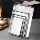 Axyaa Stainless Steel Food Storage Tray for Restaurant, Kitchen Utensils