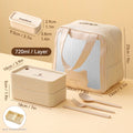 Axyaa Portable Divided Bento Lunch Box - Microwaveable & Stackable Tiger-container for Kids