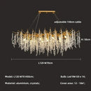Axyaa Crystal Chandeliers: Luxury Lighting Fixture for Home, Villa, Living & Dining Room