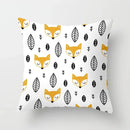 Axyaa Cartoon Animal Cushion Cover 45*45 Sofa Pillowcase Decorative Throw Pillow