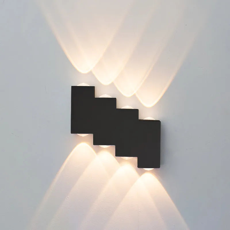Axyaa Modern IP65 LED Wall Lamp, Waterproof Indoor Outdoor Light for Garden, Bedroom, Stairs
