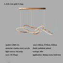 Axyaa Modern Ring LED Pendant Chandelier for Living Room, Dining Room, Bedroom, Kitchen