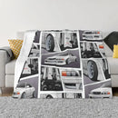 Axyaa Chaser JZX100 x 1JZ Engine Throw Blanket for Stylish Winter Decor