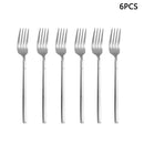 Axyaa Silver Stainless Steel Tableware Set for Home and Hotel Dining