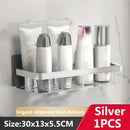 Axyaa Bathroom Corner Towel Rack Shelf with Shower Shampoo Storage