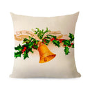 Axyaa Linen Christmas Cushions 45x45 - Modern Home Decor for Living Room and Sofa