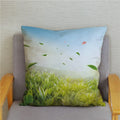 Axyaa Bedroom Tulip Flower Floral Cushion Cover Pillowcase for Sofa