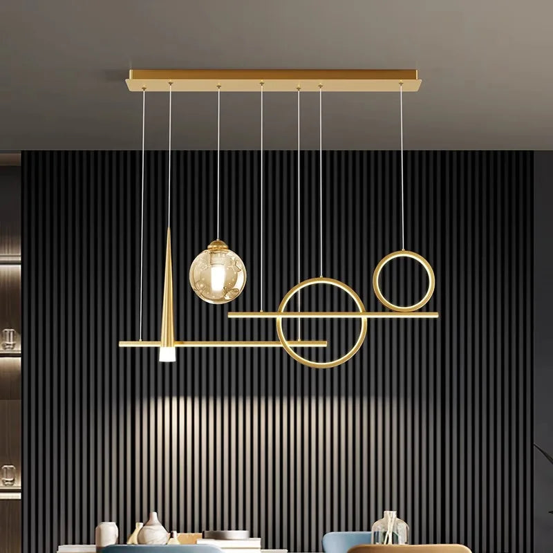 Axyaa Modern LED Ceiling Chandelier Pendant Lights for Bedroom & Dining Room