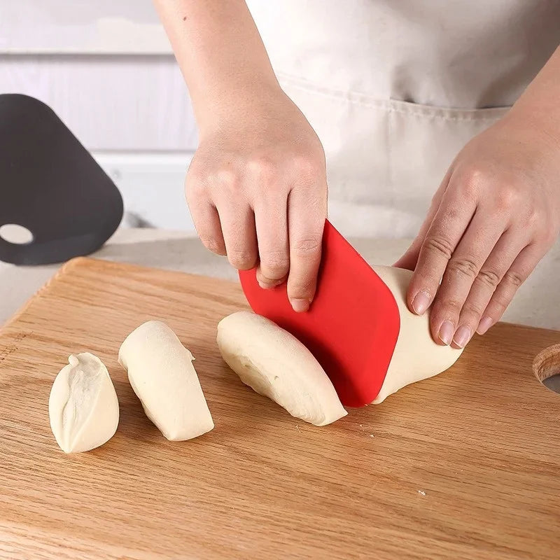 Axyaa Silicone Dough Scraper Pastry Cutter Pizza Blade Kitchen Tools