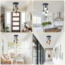 Axyaa Black Modern 4 Bulb Ceiling Light for Bedroom, Kitchen, Hallway